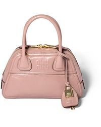 Miu Miu - Vivant Shiny Leather Mini-Bag - Lyst