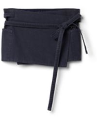 Miu Miu - Garment-Dyed Gabardine Miniskirt - Lyst