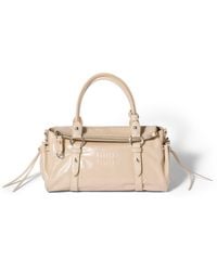 Miu Miu - Glossy Leather Handbag - Lyst