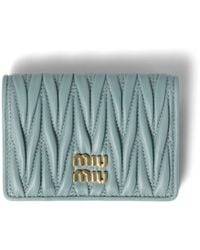 Miu Miu - Matelassé Nappa Leather Card Holder - Lyst
