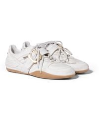 Miu Miu - Gymnasium Leather Sneakers With Strap And Buckle - Lyst