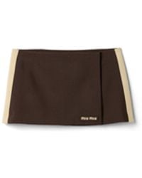 Miu Miu - Kid Mohair Miniskirt - Lyst