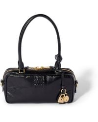 Miu Miu - Beau Shiny Leather Mini-Bag - Lyst