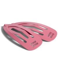Miu Miu - Metal Hair Clips - Lyst