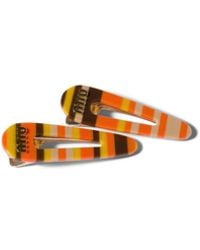 Miu Miu - Hair Clips With Logo - Lyst