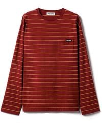 Miu Miu - Striped Cotton Top - Lyst
