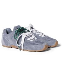 Miu Miu - New Balance X 530 Sl Suede And Mesh Sneakers - Lyst