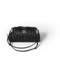Miu Miu - Caprice Matelassé Nappa Leather Clutch - Lyst