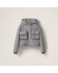 Miu Miu - Technical Fabric Blouson Jacket - Lyst