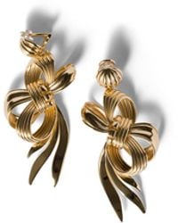 Miu Miu - Metal Bow Earrings - Lyst