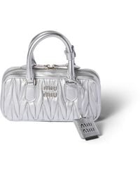 Miu Miu - Arcadie Matelassé Nappa Leather Mini-Bag - Lyst