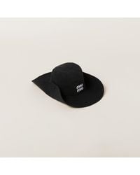Miu Miu - Denim Hat - Lyst