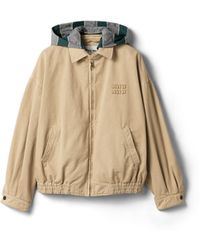 Miu Miu - Old Gabardine Blouson Jacket - Lyst