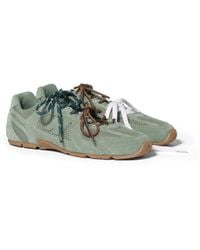 Miu Miu - New Balance X 530 Sl Suede And Mesh Sneakers - Lyst