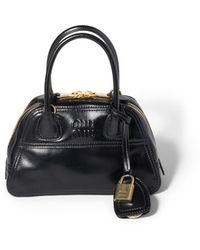 Miu Miu - Vivant Shiny Leather Mini-Bag - Lyst