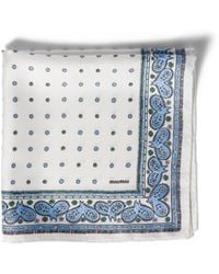 Miu Miu - Printed Twill Scarf - Lyst