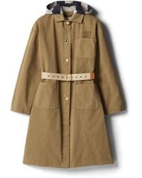 Miu Miu - Old Gabardine Single-Breasted Coat - Lyst