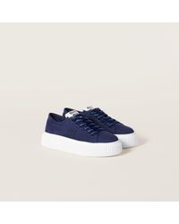MiuMiu＊Denim sneakers with logo デニムスニーカー＊送料込 三越伊勢丹 | MIU MIU/ミュウミュウ通販 | MIU MIU ロゴ付