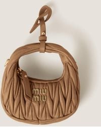 Miu Miu - Wander Matelassé Nappa Leather Micro Hobo Bag - Lyst