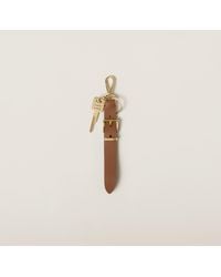 Miu Miu - Leather Key Ring - Lyst