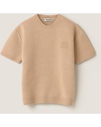 Miu Miu - Wool And Nylon Sweater - Lyst