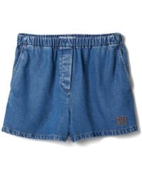 Miu Miu - Denim Bermudas - Lyst
