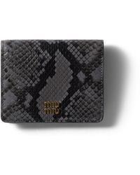 Miu Miu - Small Ayers Leather Wallet - Lyst
