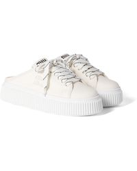 Miu Miu - Denim Sneaker Mules - Lyst