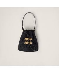 Miu Miu - Woven Fabric Mini-Bag - Lyst