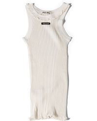 Miu Miu - Silk Tank Top - Lyst