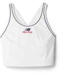 Miu Miu - Stretch Technical Jersey Tank Top - Lyst