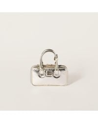 Miu Miu - Arcadie Laminated Nappa Leather Mini-Bag - Lyst