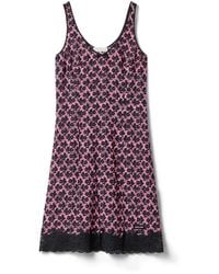 Miu Miu - Crêpe De Chine Mini-Dress - Lyst