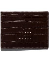 Miu Miu - Crocodile Embossed Calfskin Card Holder - Lyst