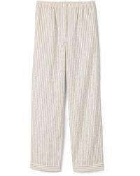 Miu Miu - Striped Poplin Pajama Pants - Lyst