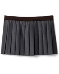 Miu Miu - Pleated Pinstripe Miniskirt - Lyst