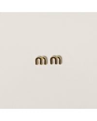 Miu Miu - Enameled Metal Earrings - Lyst