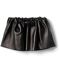 Miu Miu - Plongé Nappa Leather Miniskirt - Lyst