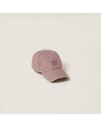 Miu Miu - Drill Baseball Cap - Lyst