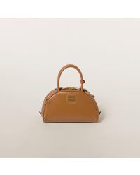Miu Miu - Leather Top-Handle Bag - Lyst