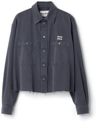 Miu Miu - Light Denim Shirt - Lyst