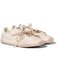 Miu Miu - Gymnasium Canvas Sneakers - Lyst