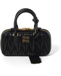 Miu Miu - Arcadie Matelassé Nappa Leather Mini-Bag - Lyst
