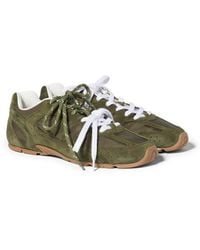 Miu Miu - New Balance X 530 Sl Technical Fabric And Suede Sneakers - Lyst