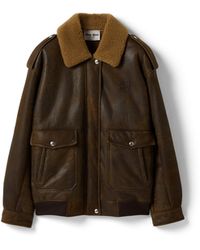 Miu Miu - Shearling Blouson Jacket - Lyst