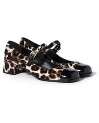 Miu Miu - Printed Leather And Naplak Pumps - Lyst