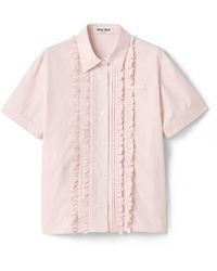 Miu Miu - Poplin Shirt - Lyst