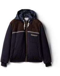 Miu Miu - Knit And Leather Down Jacket - Lyst