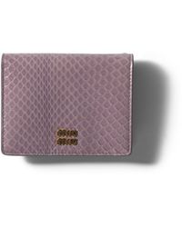 Miu Miu - Small Ayers Leather Wallet - Lyst