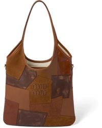 Miu Miu - Ivy Leather Patchwork Bag - Lyst